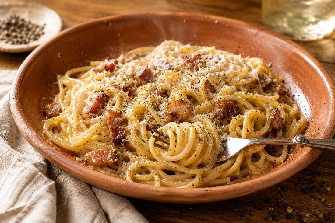 Carbonara - Pancetta · Egg · Pecorino, made by Chef Michael Rossi for SEASON
