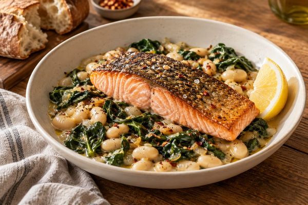 Tuscan Salmon - Cannellini · Lacinato Kale · Lemon